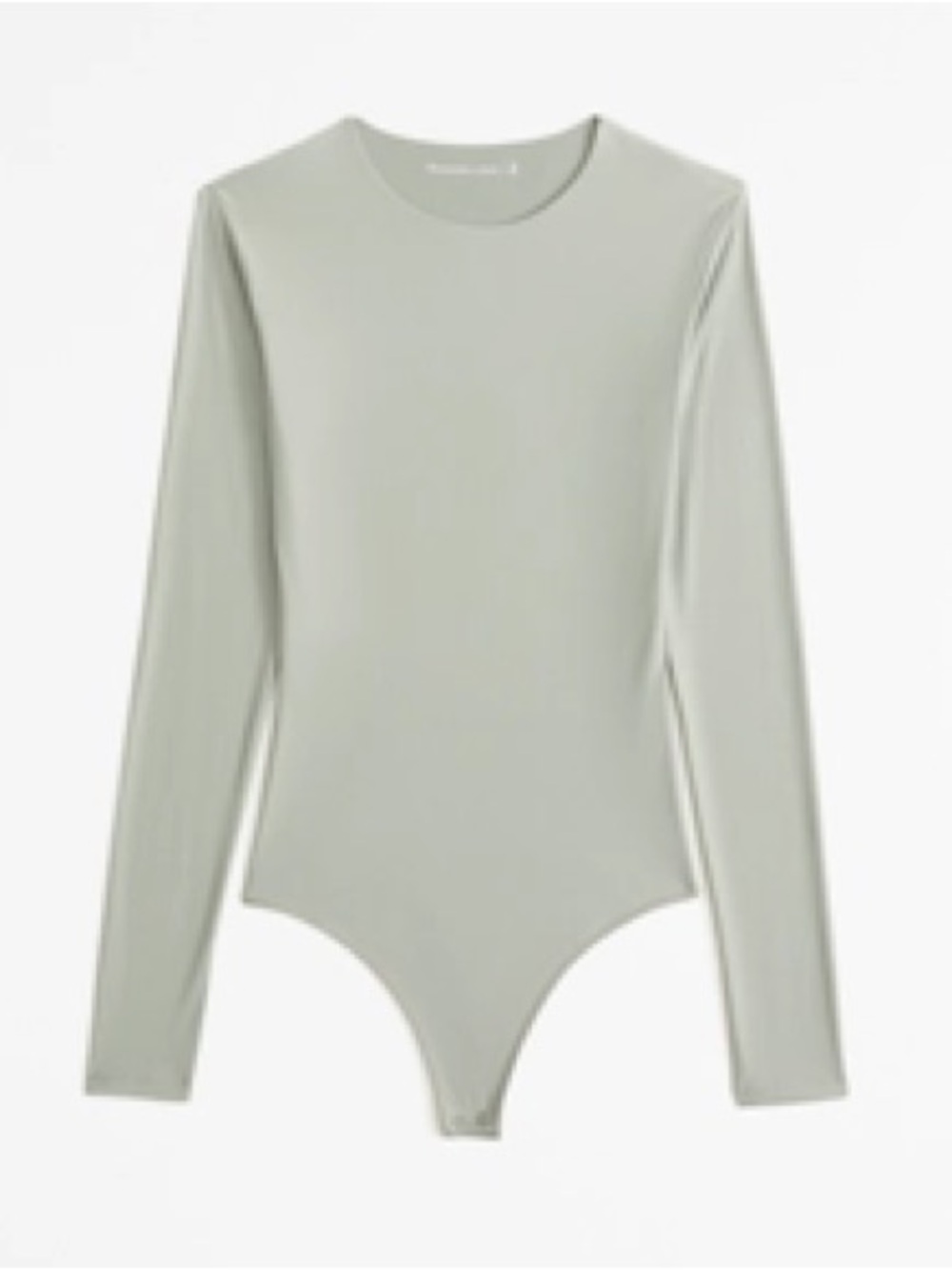 Abercrombie & Fitch Long Sleeve Bodysuit in Sage